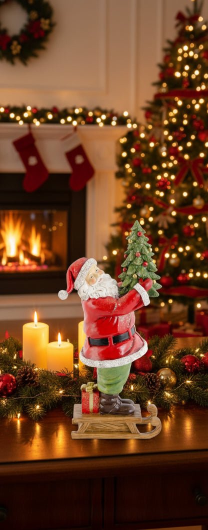 Primitive Vintage look Christmas Traditional Festive Santa Figurine 3 Styles - The Primitive Pineapple Collection