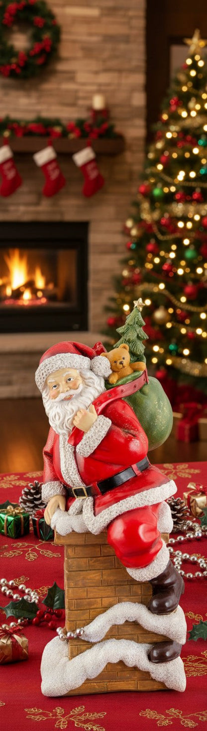 Primitive Vintage look Christmas Traditional Festive Santa Figurine 3 Styles - The Primitive Pineapple Collection