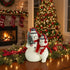 Primitive Christmas 6.25 Inch Glittered Snowmen w/Red Earmuffs/Scarf and Tree - The Primitive Pineapple Collection
