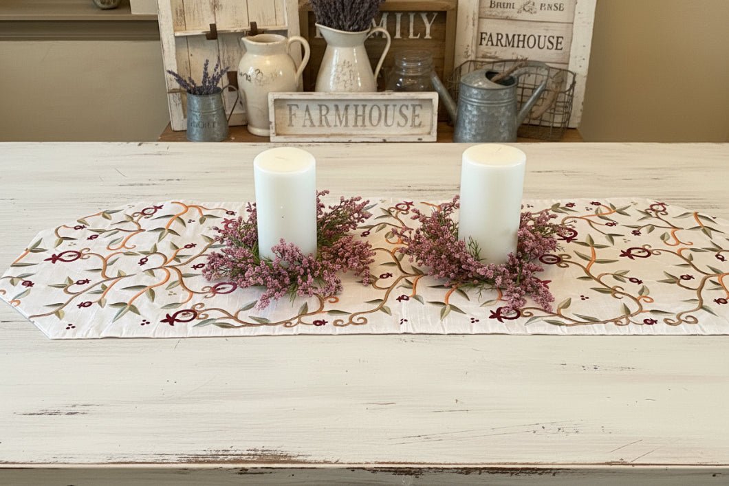 Farmhouse Spring 3.25" Inner Diameter Pillar Spring Bud Candle Ring - The Primitive Pineapple Collection