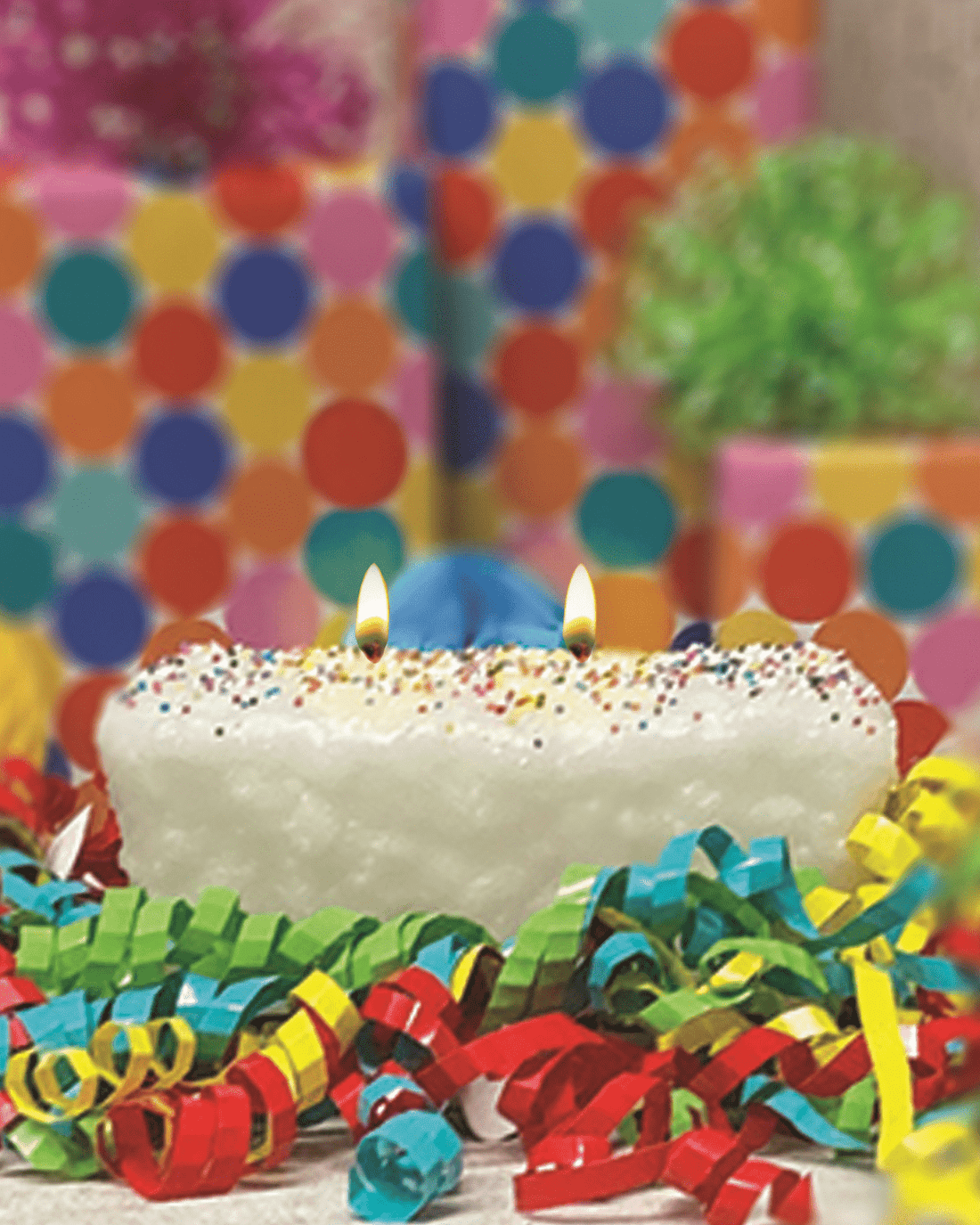 Primitive Country Handcrafted Birthday Cake 2 Wick Loaf Candle - The Primitive Pineapple Collection