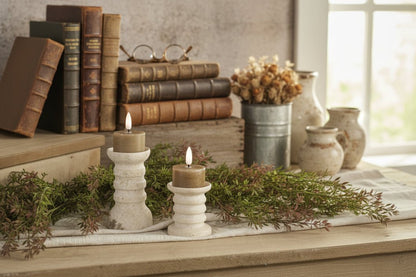 Ragon House 2 pc 3D Flame Beige Battery Tealight Candle 6hr Timer - The Primitive Pineapple Collection