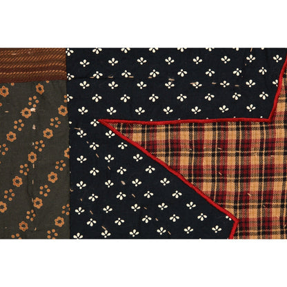 Primitive/Farmhouse 60"x50” Patriotic Patchwork Hanging quilt Throw - The Primitive Pineapple Collection
