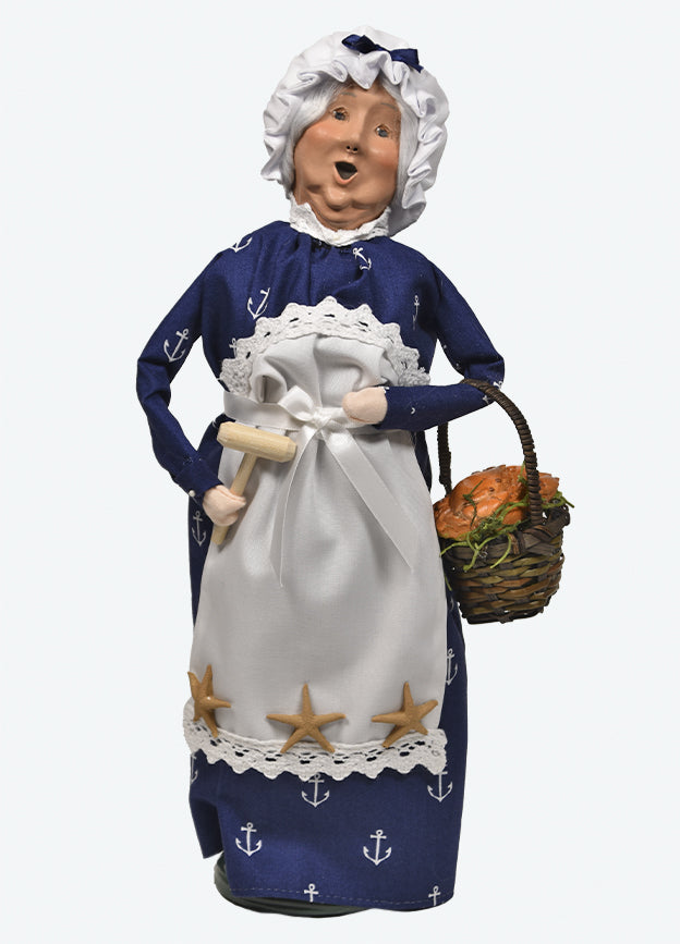 Colonial Byers Choice Nautical Mrs Claus w/Crabs 3254WC