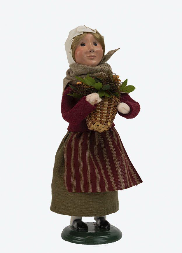 Colonial Byers Choice Fall Pilgrim Girl 5013D - The Primitive Pineapple Collection