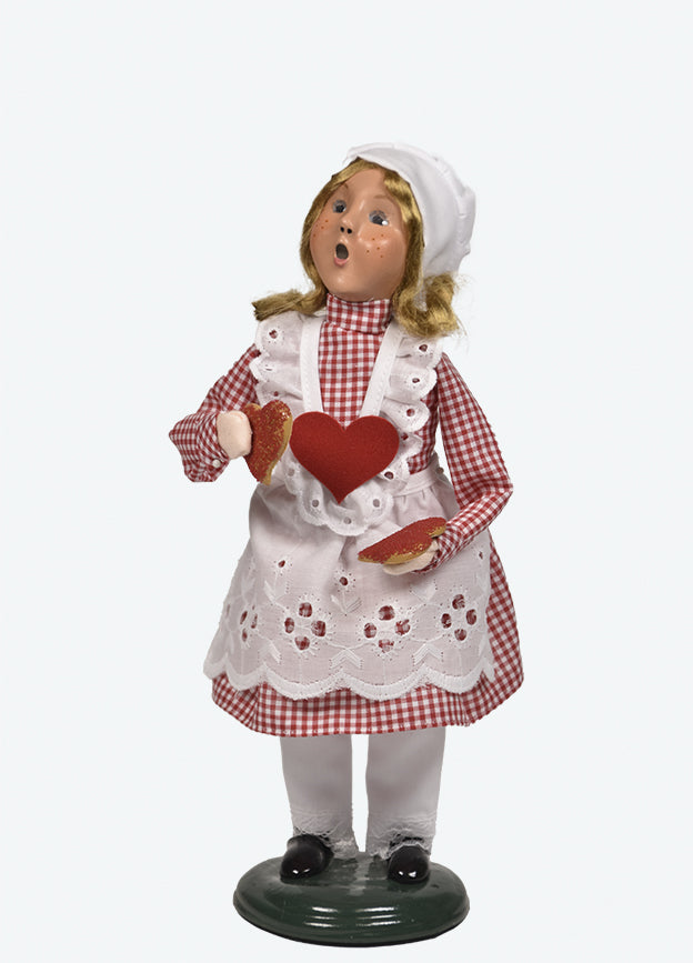 Primitive Colonial Byers Choice Valentine Baking Girl 2252G