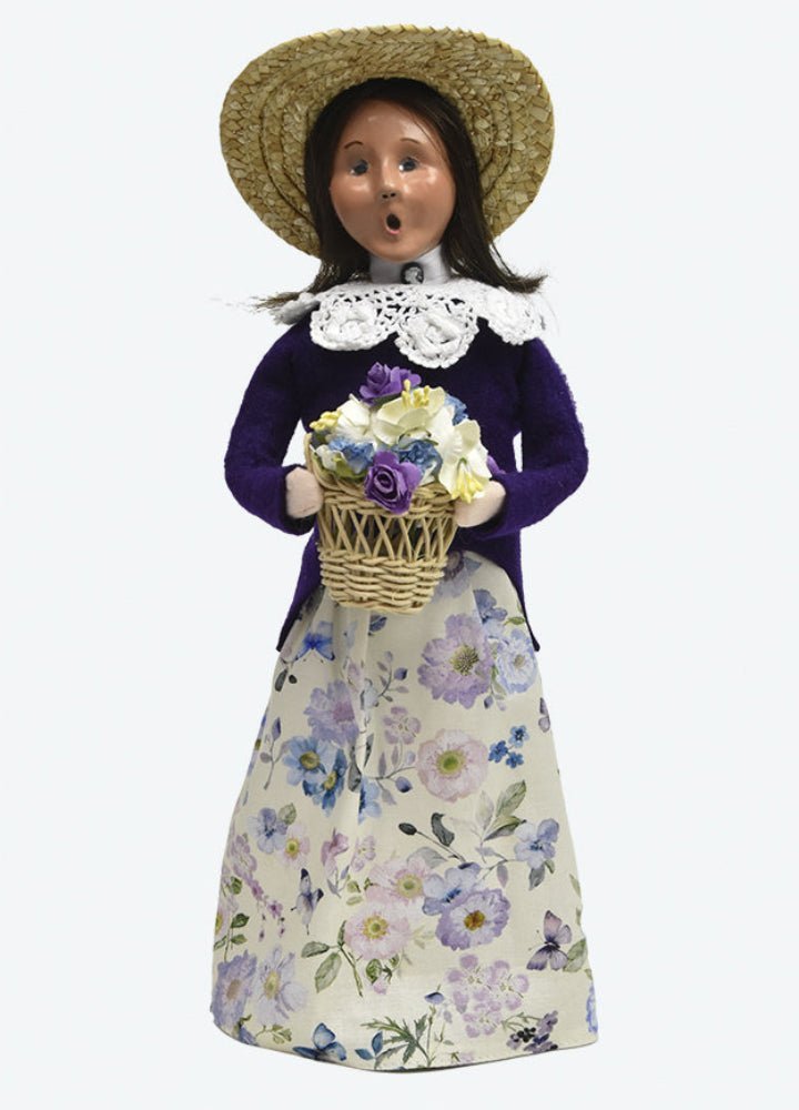 Byers Choice Carolers Woman w/ Flowers 2255 - The Primitive Pineapple Collection