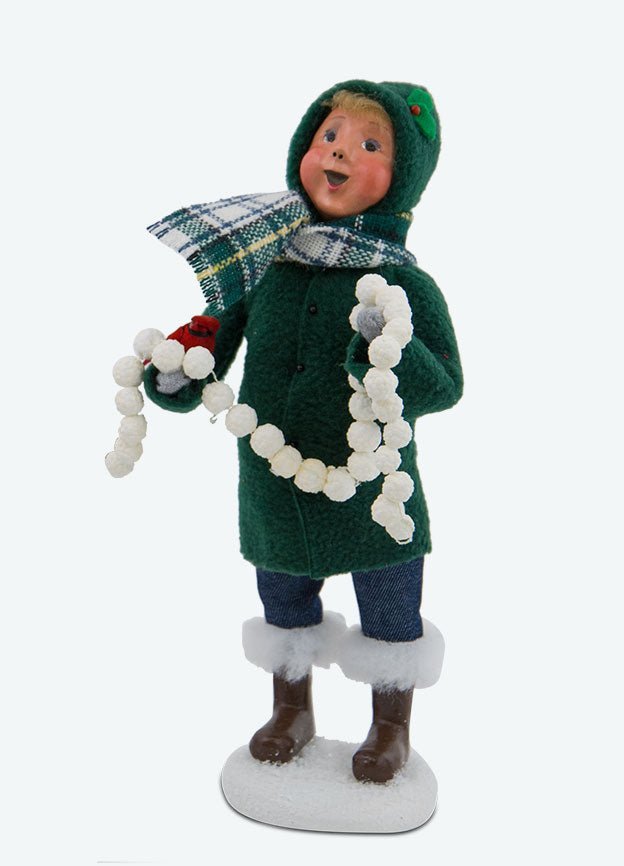 Byers Choice Carolers Christmas Family w/ Cardinals Boy 111B - The Primitive Pineapple Collection