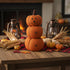 Primitive Grungy 3 Stacked Pumpkin Man wire arms Autumn/Fall Country Halloween - The Primitive Pineapple Collection