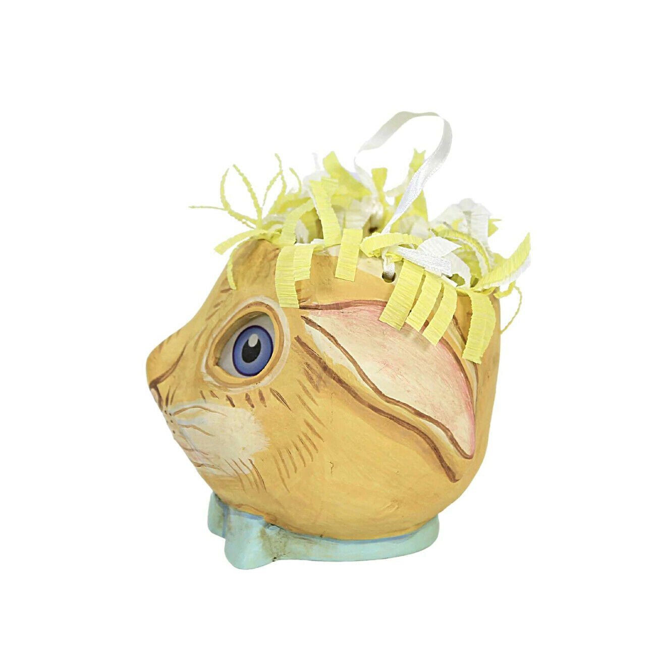 ESC and Company Easter Beau Bunny bucket, Folk Art 43032 - The Primitive Pineapple Collection