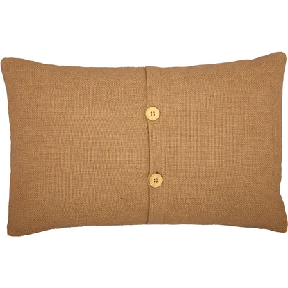 Primitive Farmhouse 14"x22" Autumn Greetings Pillow Tan Stenciled Fall - The Primitive Pineapple Collection