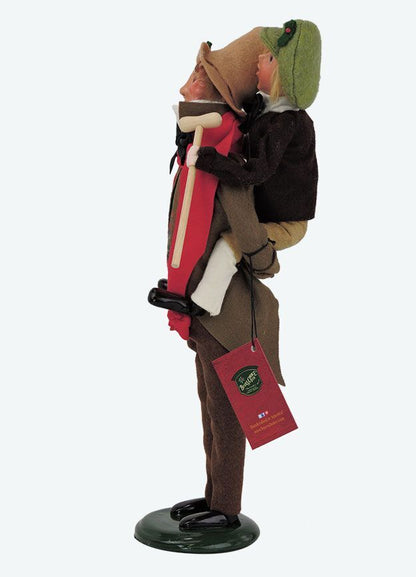 Colonial Byers Choice Christmas Bob Crotchet/Tiny Tim 209 Authorized Dealer - The Primitive Pineapple Collection