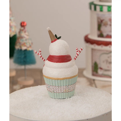 Bethany Lowe Christmas Mr Snow Snowman Cupcake Container TL1362 - The Primitive Pineapple Collection
