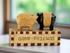 Primitive Farmhouse Good Friends Pig Block Shelf Sitter - The Primitive Pineapple Collection