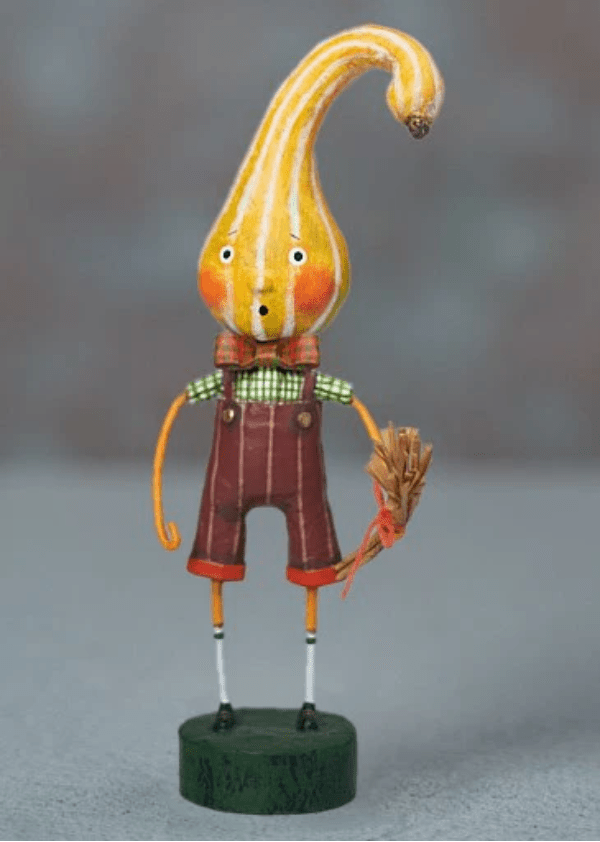 ESC and Company Halloween Gourdy Trick Or Treat Boy By Lori Mitchell 15523 - The Primitive Pineapple Collection