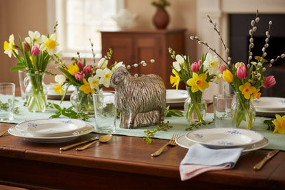 Primitive Spring Easter Faux Silver Sheep Chocolate Mold 5.75" H - The Primitive Pineapple Collection