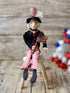 Folk Art Americana One of A Kind Sam Patriotic 4th of July Joe Spencer 32" - The Primitive Pineapple Collection