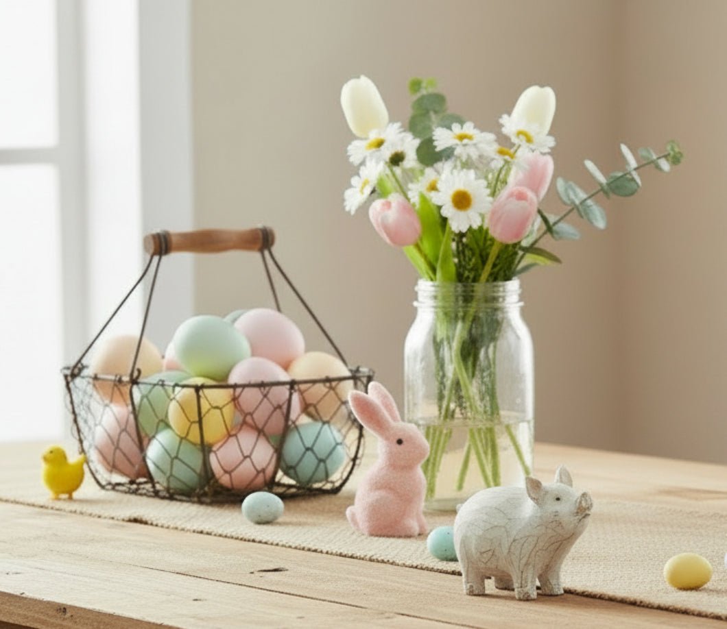Farmhouse Rustic Small Little Resin Pig - The Primitive Pineapple Collection
