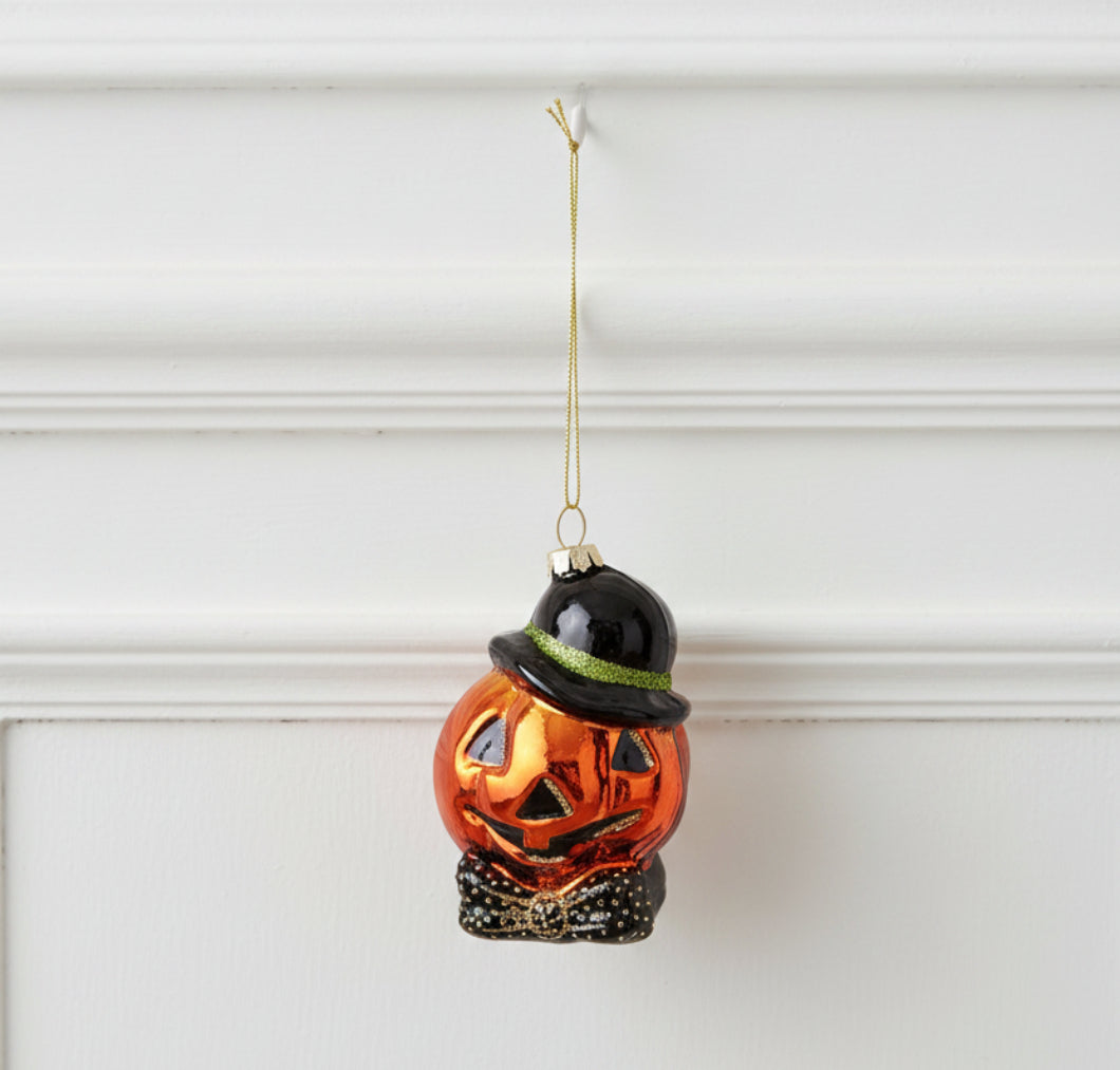 Retro Halloween Glass Jack O&
