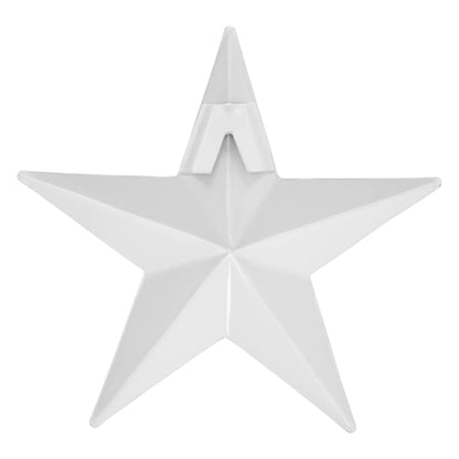 Farmhouse Americana Metal Star White Distressed 4x4 - The Primitive Pineapple Collection