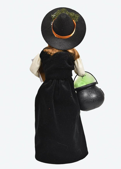 Primitive Colonial Byers Choice Witch w/ Spell Book 7251 - The Primitive Pineapple Collection