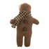 Christmas Primitive 5" Fabric Gingerbread Man with Scarf Ornament Bells - The Primitive Pineapple Collection