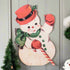 Primitive Christmas Metal Vintage Snowman Sign 18" - The Primitive Pineapple Collection