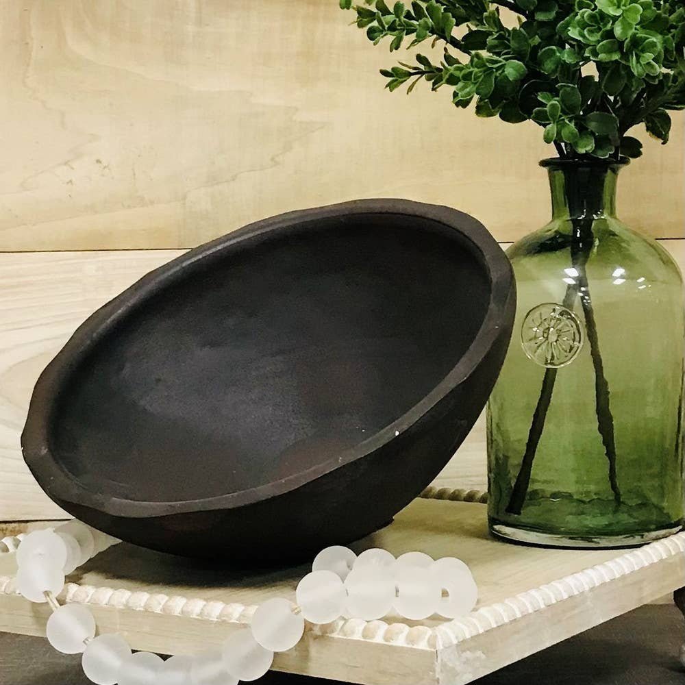 Primitive Farmhouse Treenware Dough Bowl