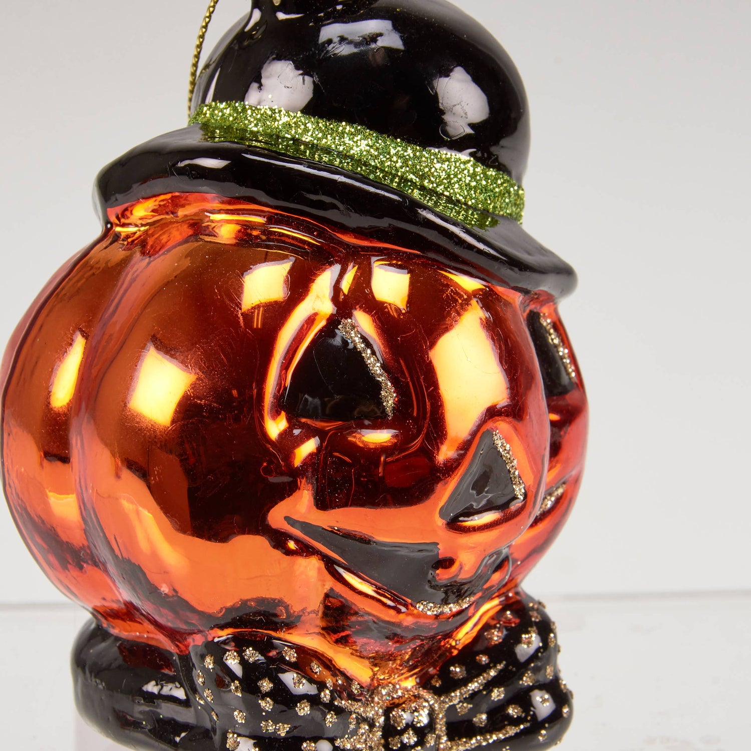 Retro Halloween Glass Jack O&