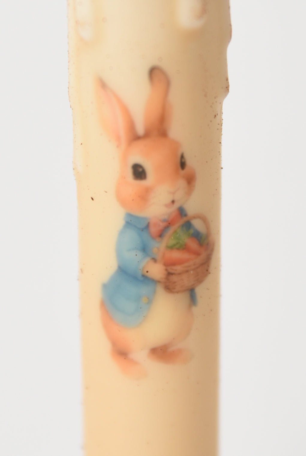 Primitive Handcrafted Spring Easter Bunny with Carrots LED Taper Candle - The Primitive Pineapple Collection