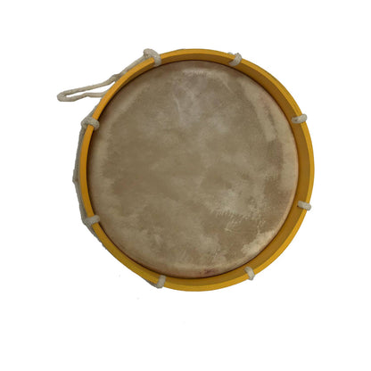 Primitive Colonial Reproduction 7 - 1/2&quot; Civil - Revolutionary War Marching Drum &amp; Drum Sticks - The Primitive Pineapple Collection