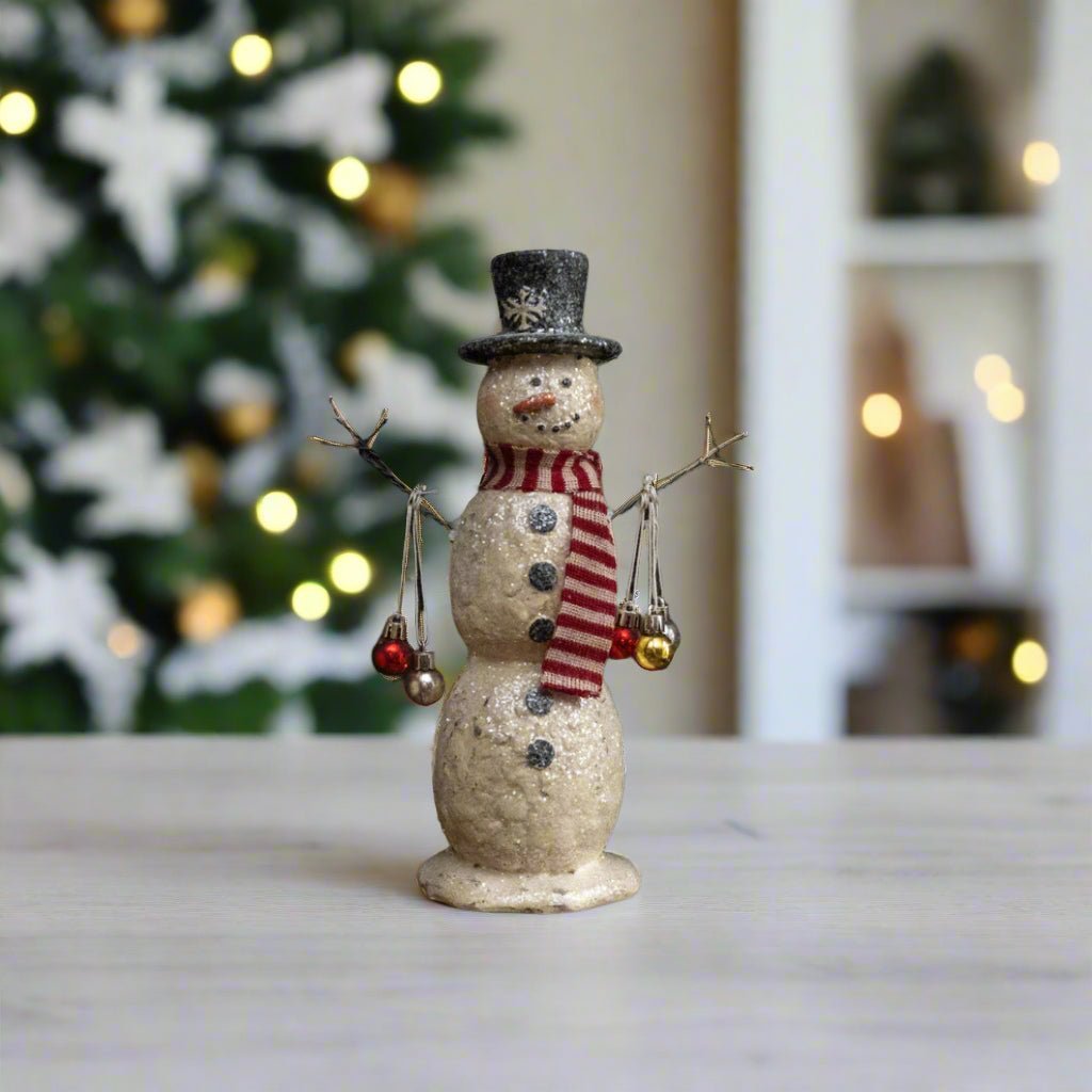 Primitive Ragon House Christmas 12&quot; Sam Snowman 8045 - The Primitive Pineapple Collection