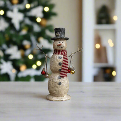 Primitive Ragon House Christmas 12&quot; Sam Snowman 8045 - The Primitive Pineapple Collection
