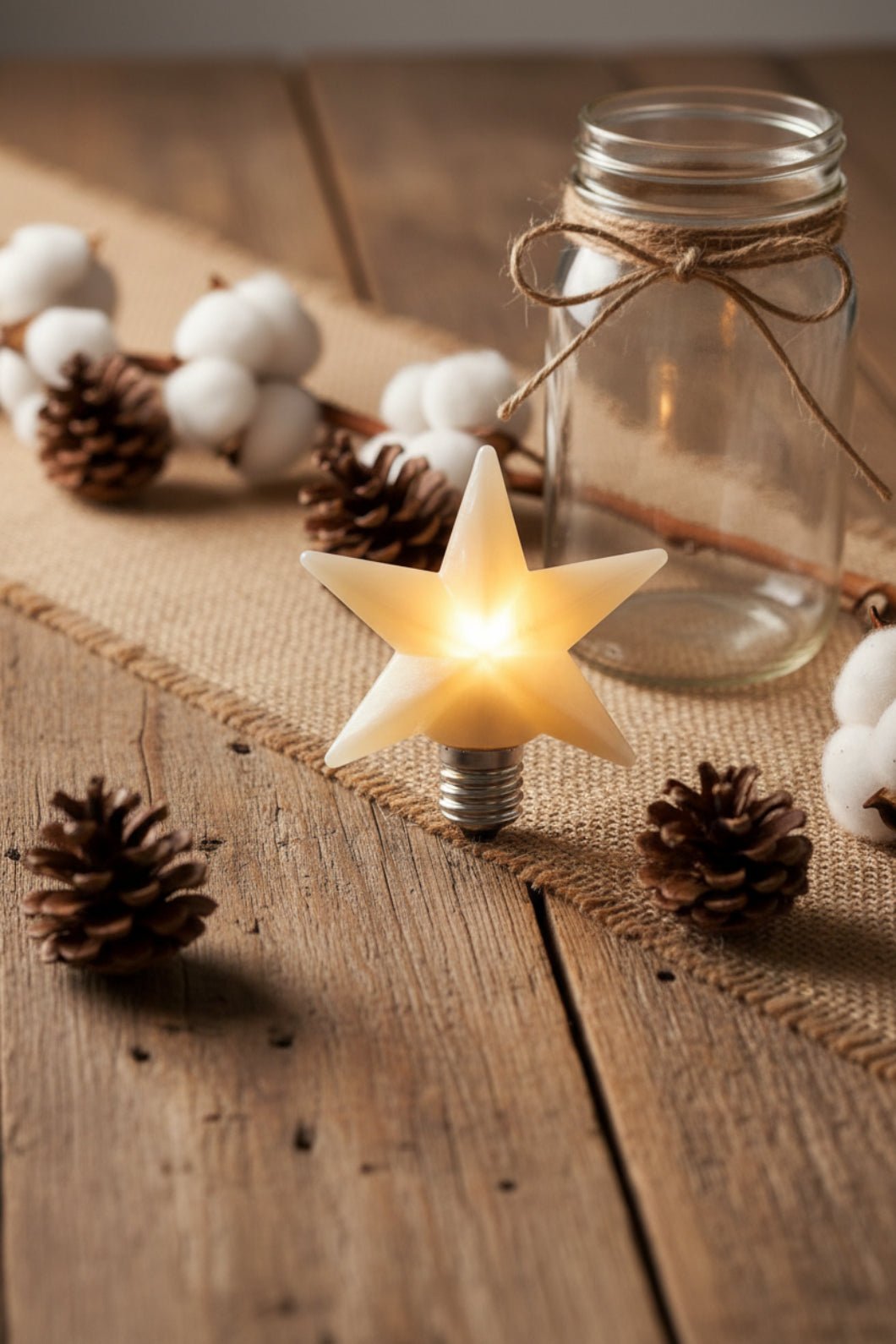 Handcrafted Americana Warm Star Bulb Silicone Light Bulb | Vickie Jean&