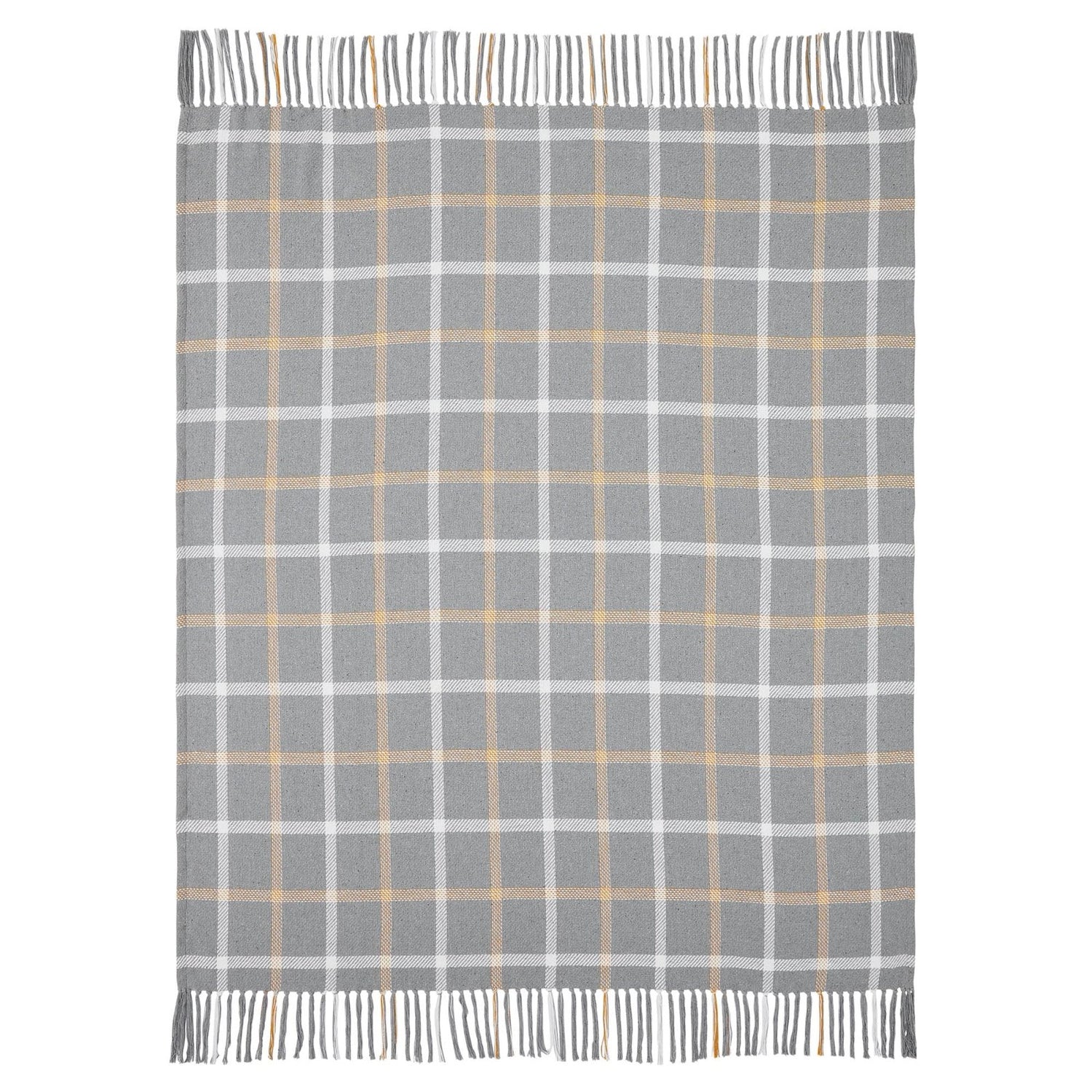 Primitive Fall Halloween Harvest Blessings Woven Plaid Throw 50x60 - The Primitive Pineapple Collection