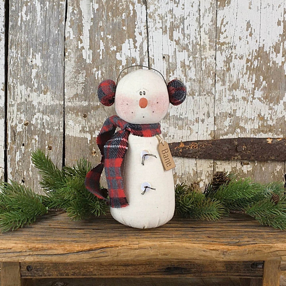 Honey and Me Christmas Bane the Snowman C20337 - The Primitive Pineapple Collection