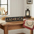 Patriotic AMERICA Flag & Firecracker Block Sign 3x14x1 - The Primitive Pineapple Collection