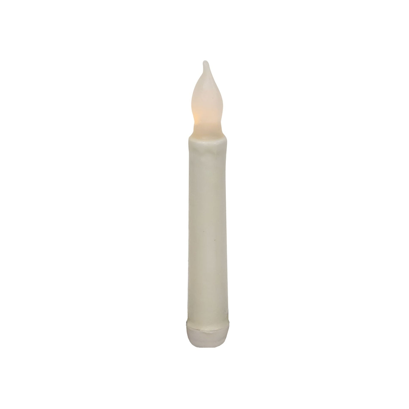 Primitive/Country Rustic White 6&quot; Timer Taper Candle
