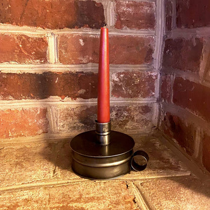 Primitive Colonial Early American Tinder Box Candle Holder - The Primitive Pineapple Collection