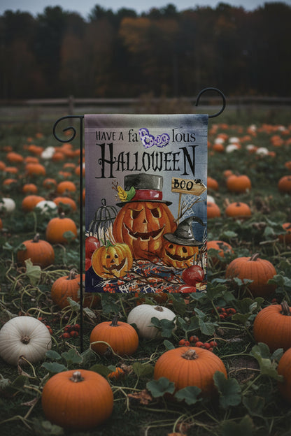 Farmhouse Halloween Jack O Lantern Faboolous Halloween Decor Flag