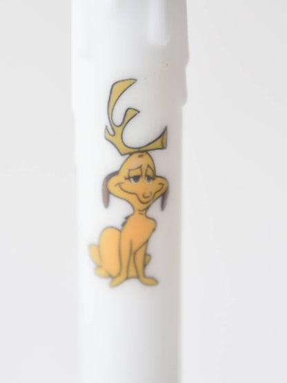 Handcrafted Christmas 7&quot; Dr Seuss Max the Dog LED Timer Taper Candle - The Primitive Pineapple Collection