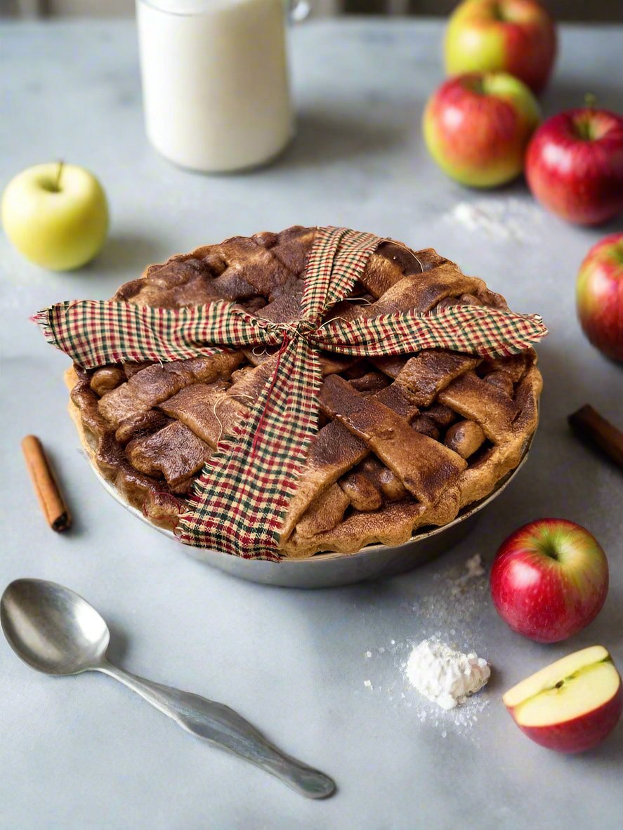 Primitive Colonial 9” Lattice Apple Cinnamon Pie Choice of Scent - The Primitive Pineapple Collection