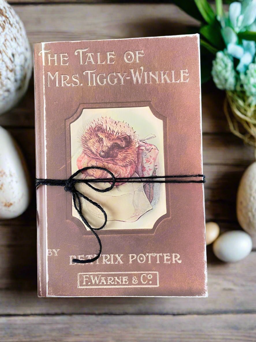 Spring Easter Handcrafted Vintage Look Mrs Tiggy Winkle Beatrix Potter Book - The Primitive Pineapple Collection