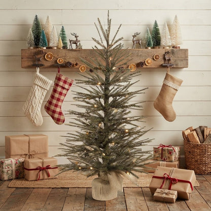 Vickerman 24" Vienna Twig Christmas Tree with Warm White LED Lights - The Primitive Pineapple Collection