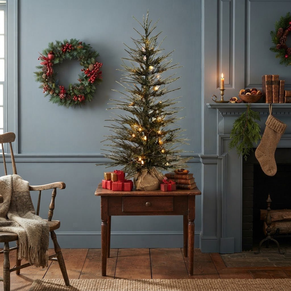 Vickerman 30-Inch Vienna Twig Christmas Tree with Warm White LED Lights - The Primitive Pineapple Collection