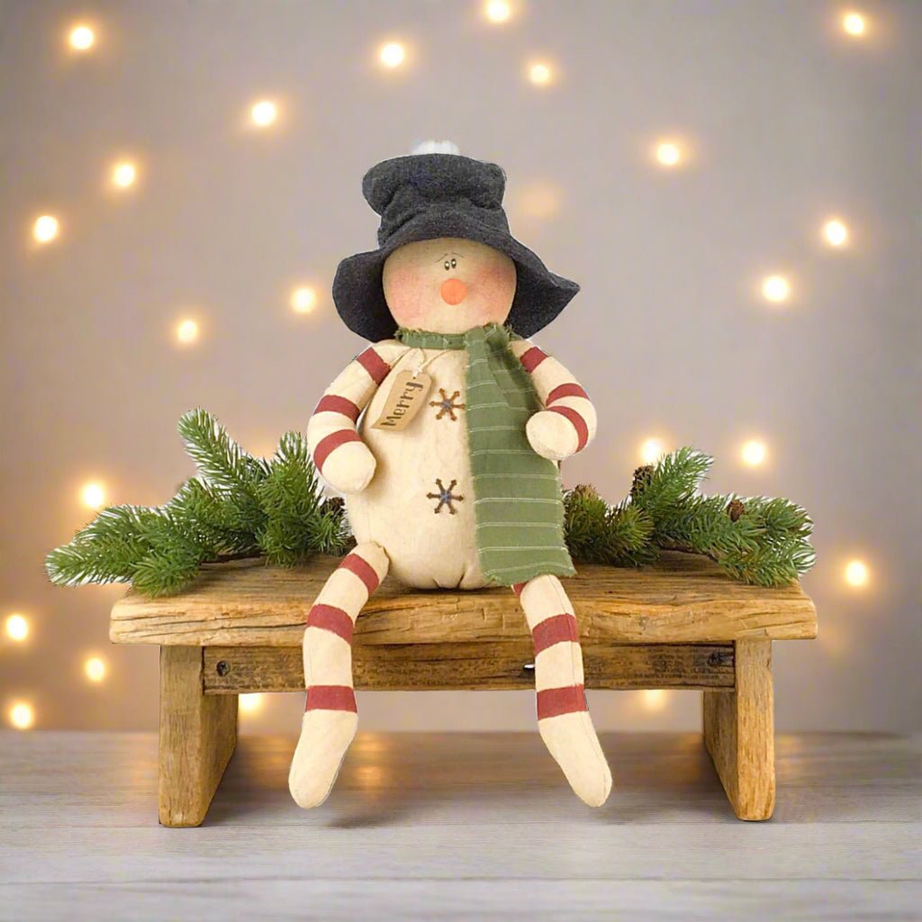 Honey and Me Christmas Merry The Whimsical Snowman - The Primitive Pineapple Collection
