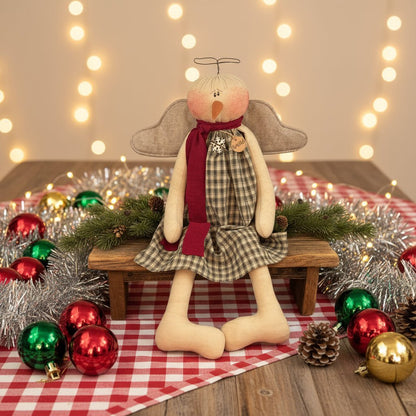 Honey and Me Christmas Graceful the Snow Angel - The Primitive Pineapple Collection