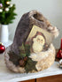 Primitive Handcrafted Vintage Look Santa Hat w/ Bells - The Primitive Pineapple Collection