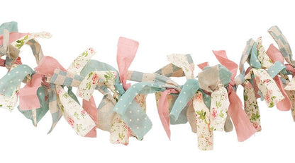 Primitive Spring Primitive Easter Rag Strip Garland 32" - The Primitive Pineapple Collection