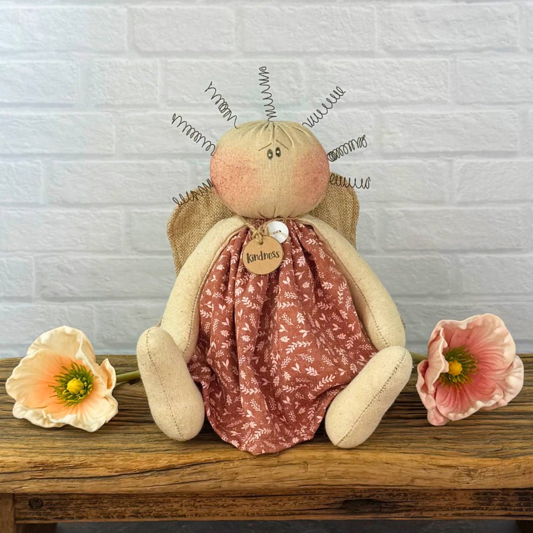 Honey and Me Farmhouse Kindness the Inspirational Angel Girl Doll - The Primitive Pineapple Collection